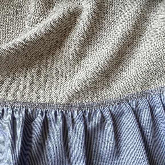 After Market Off Shoulder Sweatshirt with Peplum Trim - Picture 6 of 10